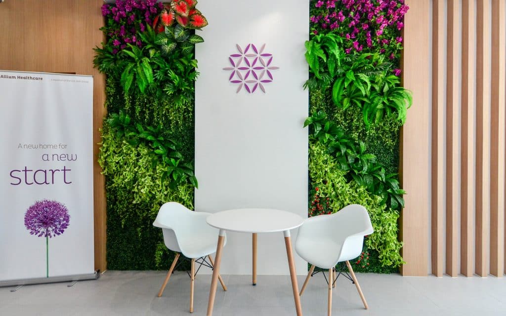 Modern care studio with rehabilitation equipment and welcoming spaces designed for elder wellness