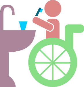 STEM program icon representing occupational therapy for elder independence and daily living skills